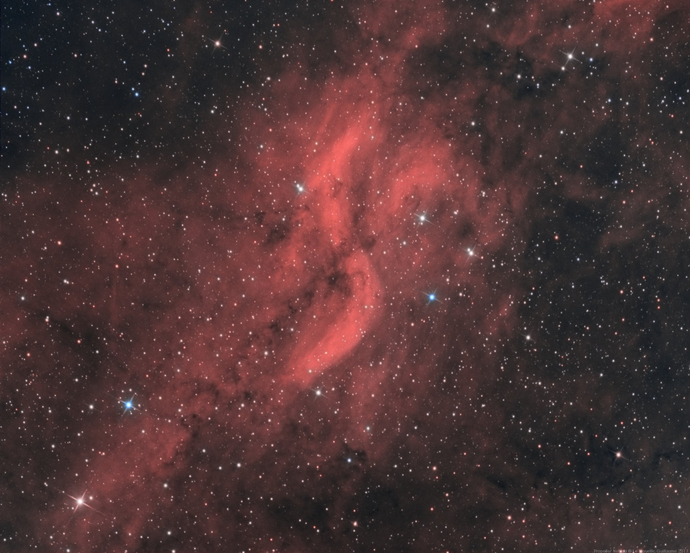 propeller nebulae - nébuleuse de l'hélice HOO