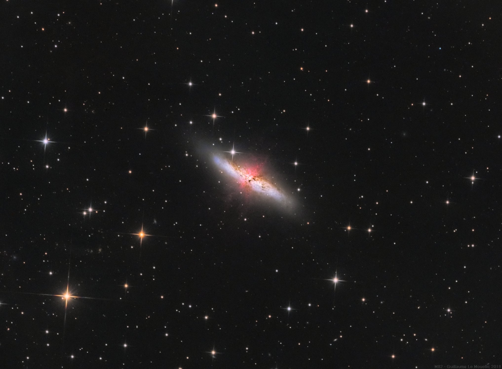 M82 with Ha - 19 Mai 2018