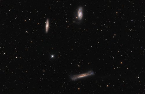 Trio du Lion - LRGB -  — Photo de M65, M66, NGC3628, astrophotographie