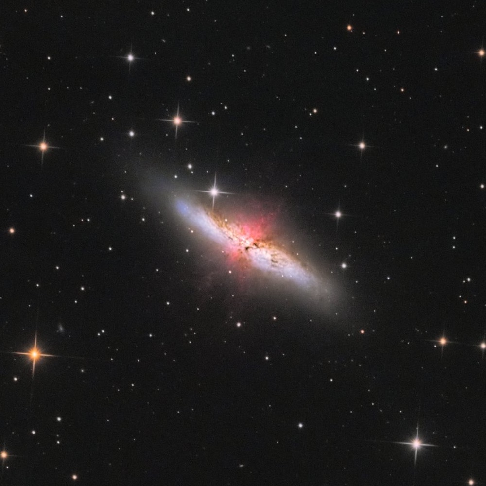 M82 with Ha - 19 Mai 2018 — détail 1